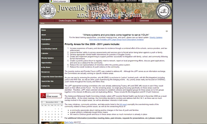 Juvenile Justice Provider Forum